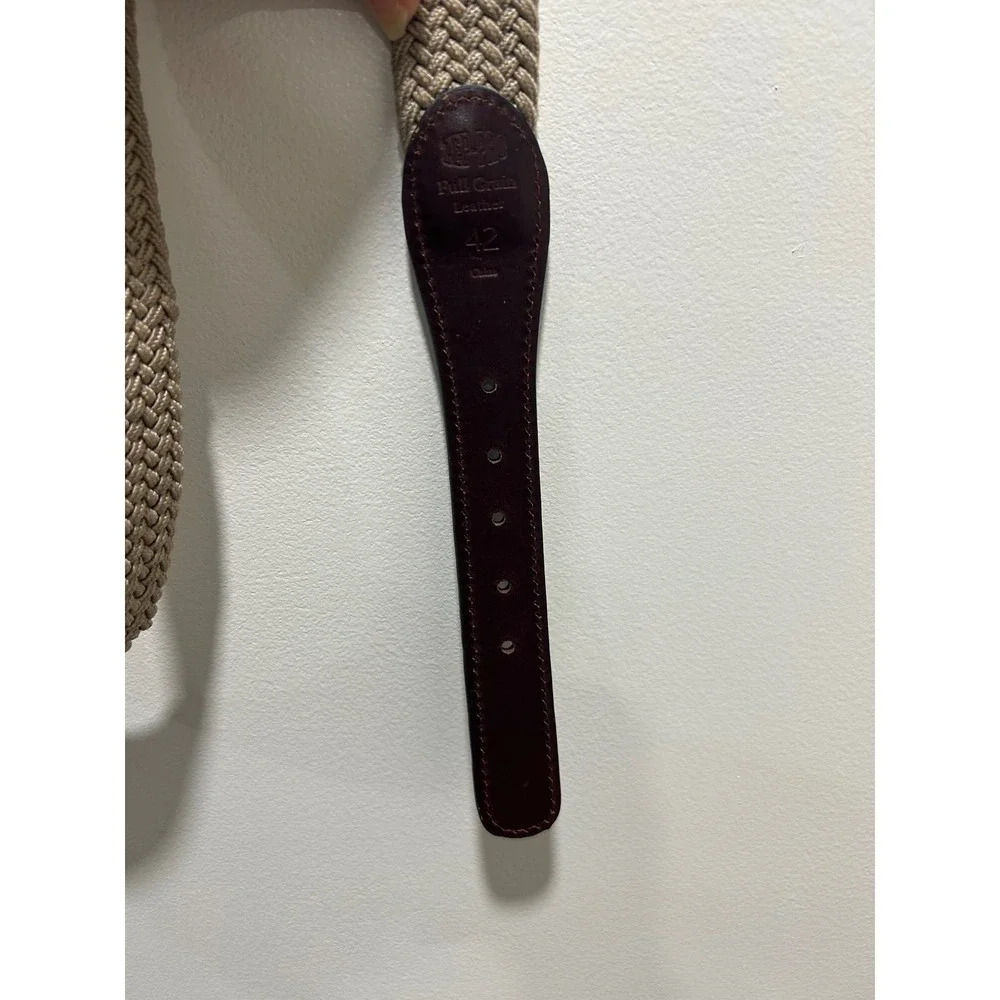 Mens ZepPro Tan leather belt‎ size 42